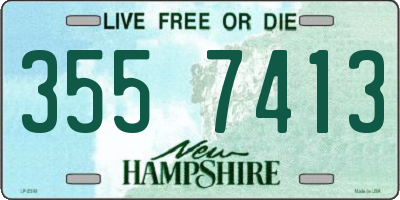 NH license plate 3557413