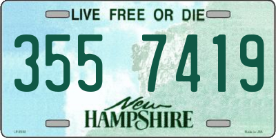 NH license plate 3557419