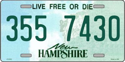 NH license plate 3557430