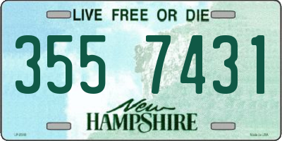 NH license plate 3557431