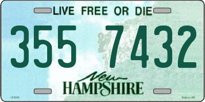 NH license plate 3557432