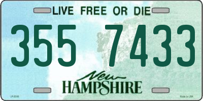 NH license plate 3557433