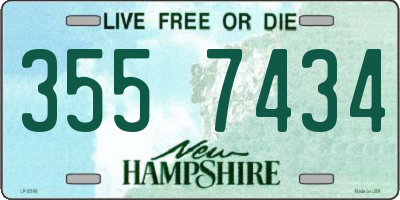 NH license plate 3557434