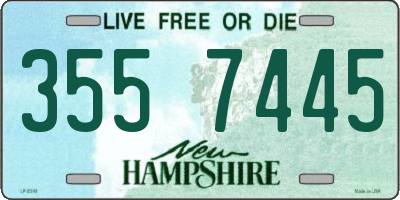 NH license plate 3557445
