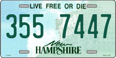 NH license plate 3557447