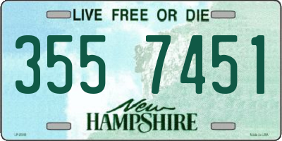 NH license plate 3557451
