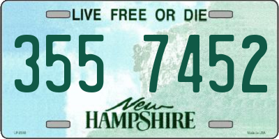 NH license plate 3557452