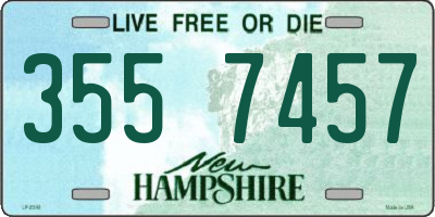 NH license plate 3557457