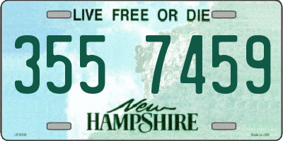 NH license plate 3557459