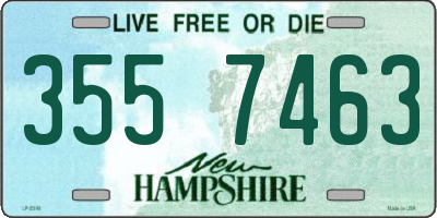 NH license plate 3557463