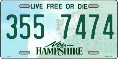 NH license plate 3557474