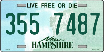 NH license plate 3557487