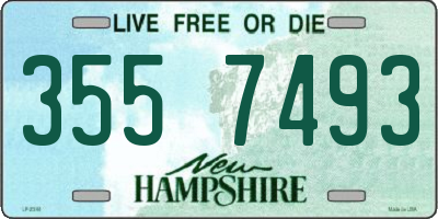 NH license plate 3557493