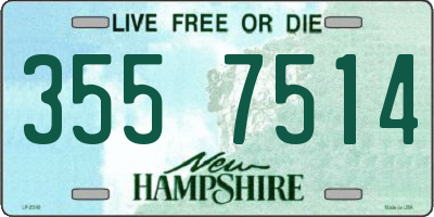 NH license plate 3557514