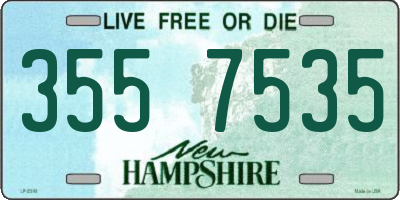 NH license plate 3557535