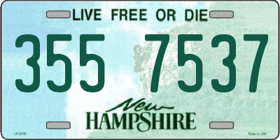 NH license plate 3557537