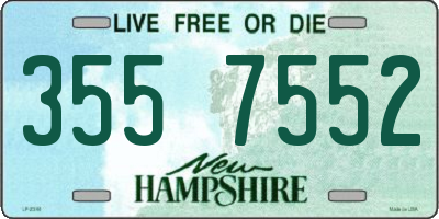 NH license plate 3557552