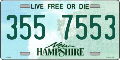 NH license plate 3557553