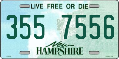 NH license plate 3557556