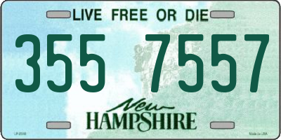NH license plate 3557557