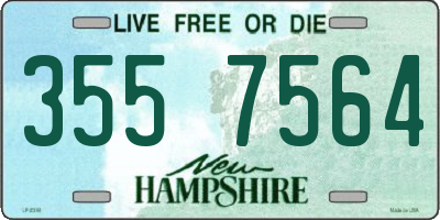 NH license plate 3557564
