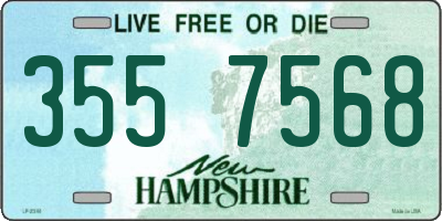 NH license plate 3557568