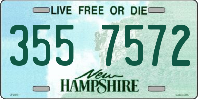 NH license plate 3557572