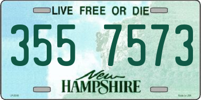 NH license plate 3557573
