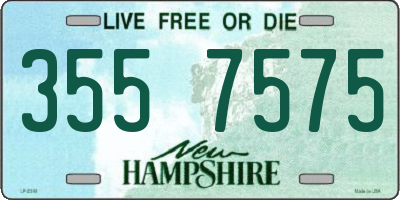 NH license plate 3557575