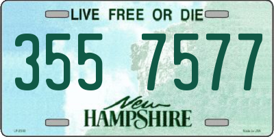 NH license plate 3557577