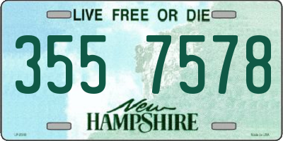 NH license plate 3557578