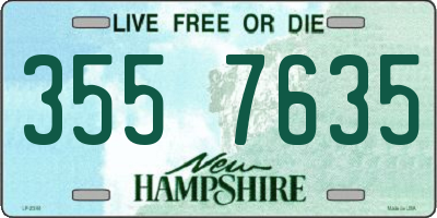 NH license plate 3557635