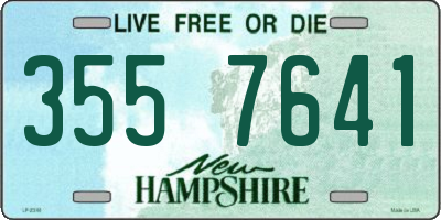 NH license plate 3557641