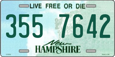 NH license plate 3557642