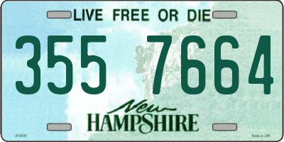 NH license plate 3557664