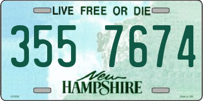 NH license plate 3557674