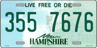 NH license plate 3557676
