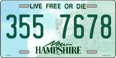 NH license plate 3557678