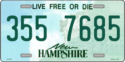 NH license plate 3557685
