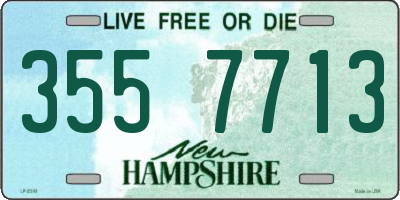 NH license plate 3557713