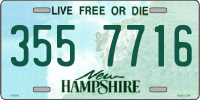 NH license plate 3557716