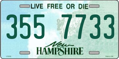 NH license plate 3557733