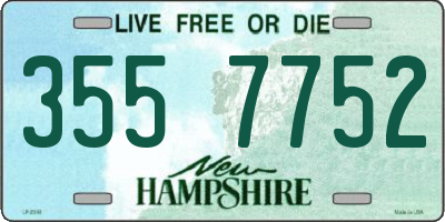 NH license plate 3557752