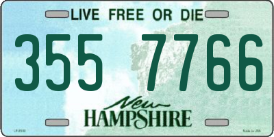 NH license plate 3557766
