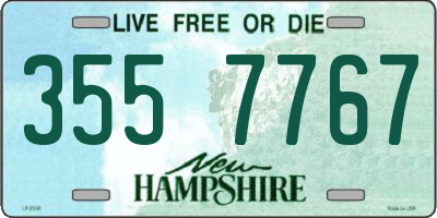 NH license plate 3557767