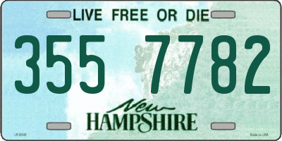 NH license plate 3557782