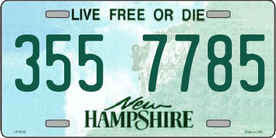 NH license plate 3557785