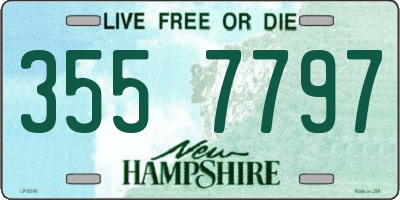 NH license plate 3557797