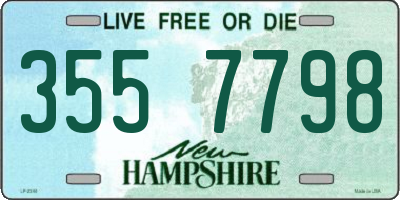 NH license plate 3557798