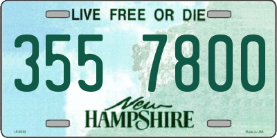 NH license plate 3557800